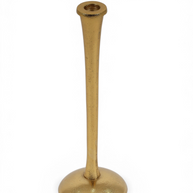 Sleek Stem Brass Candle Stand Set