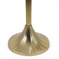 Sculpted Wave Gold Candle Holders