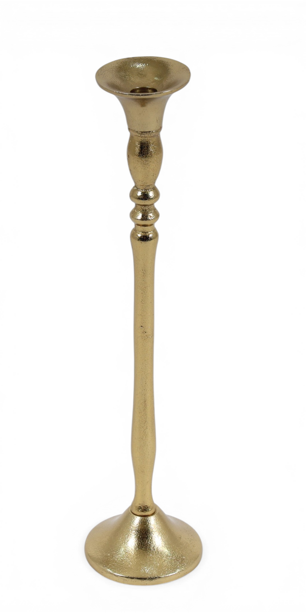 Flared Top Gold Candle Holders