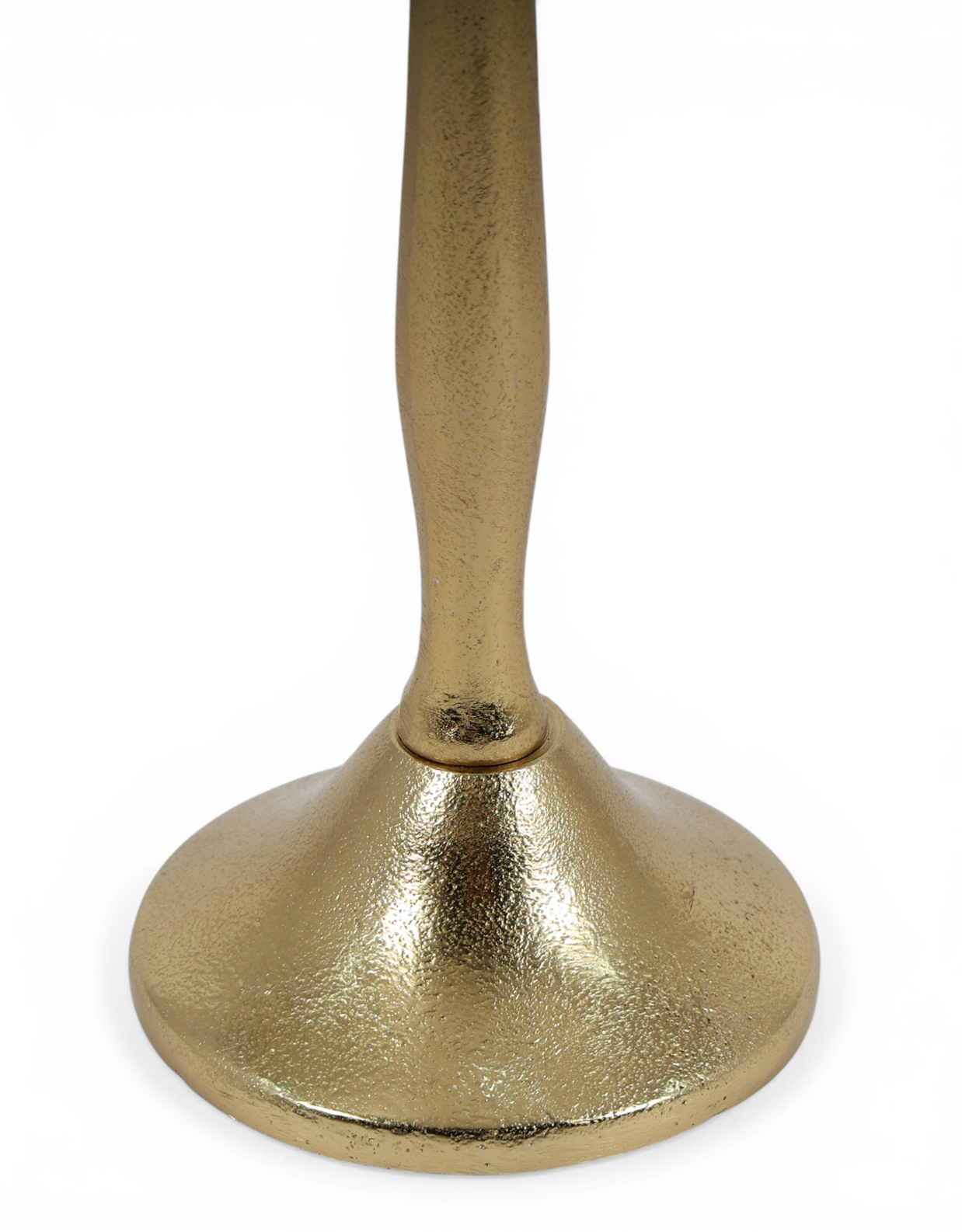 Flared Top Gold Candle Holders
