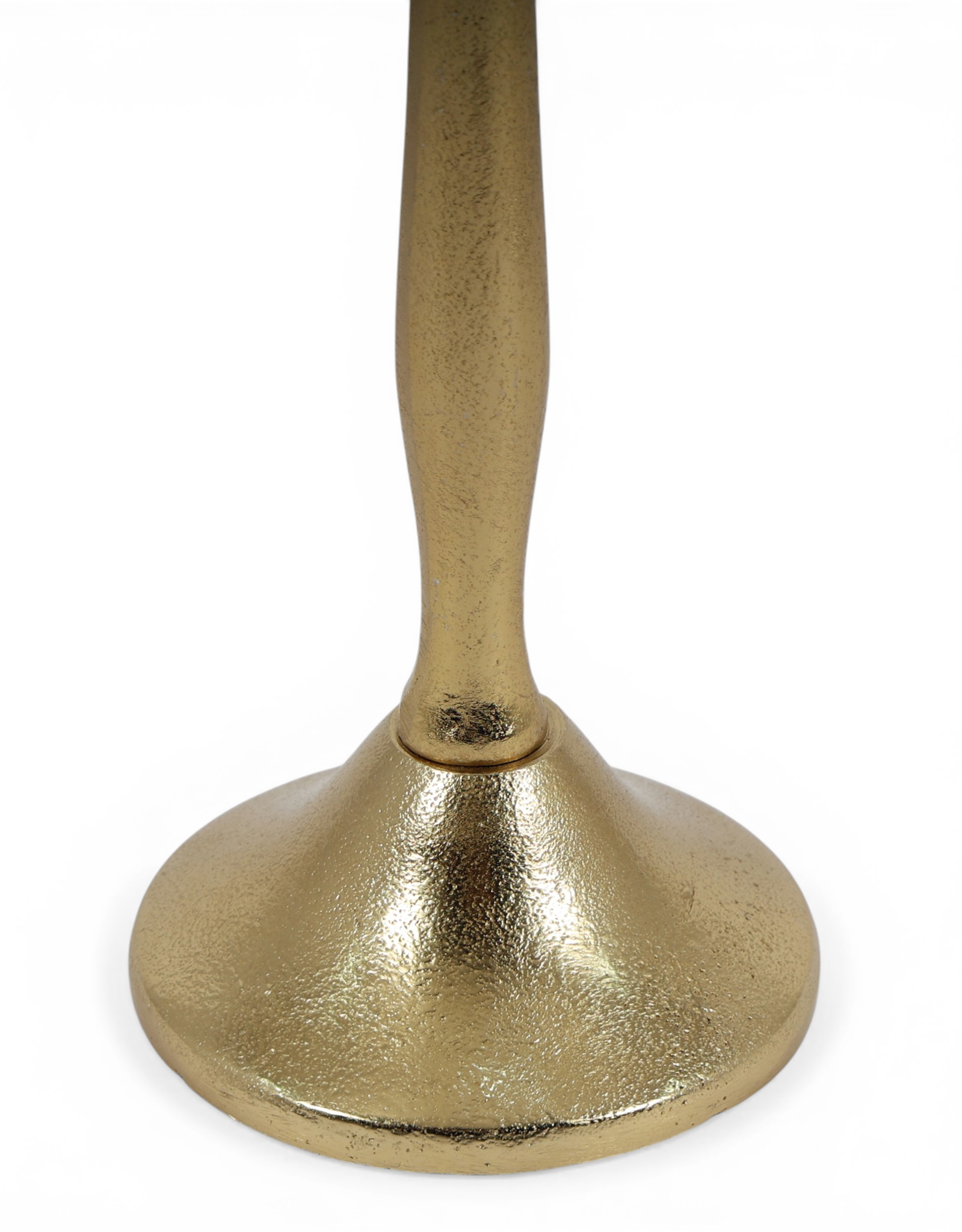 Flared Top Gold Candle Holders
