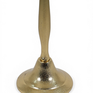 Classic Chalice Beaded Brass Candle Stand Set