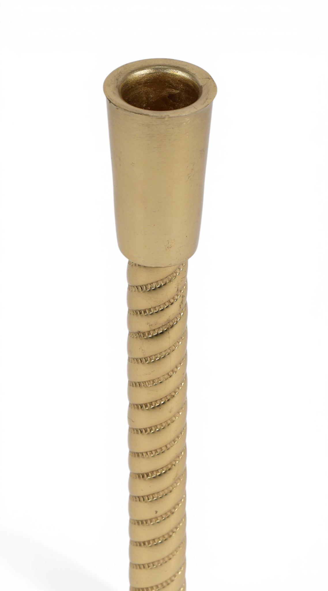 Classic Rope Pattern Gold Candle Holder