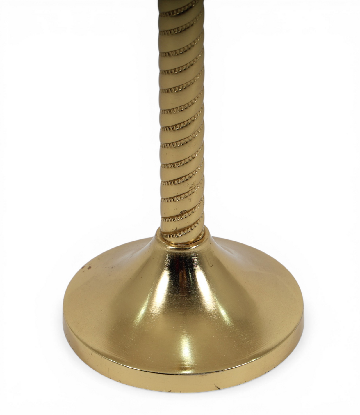 Classic Rope Pattern Gold Candle Holder