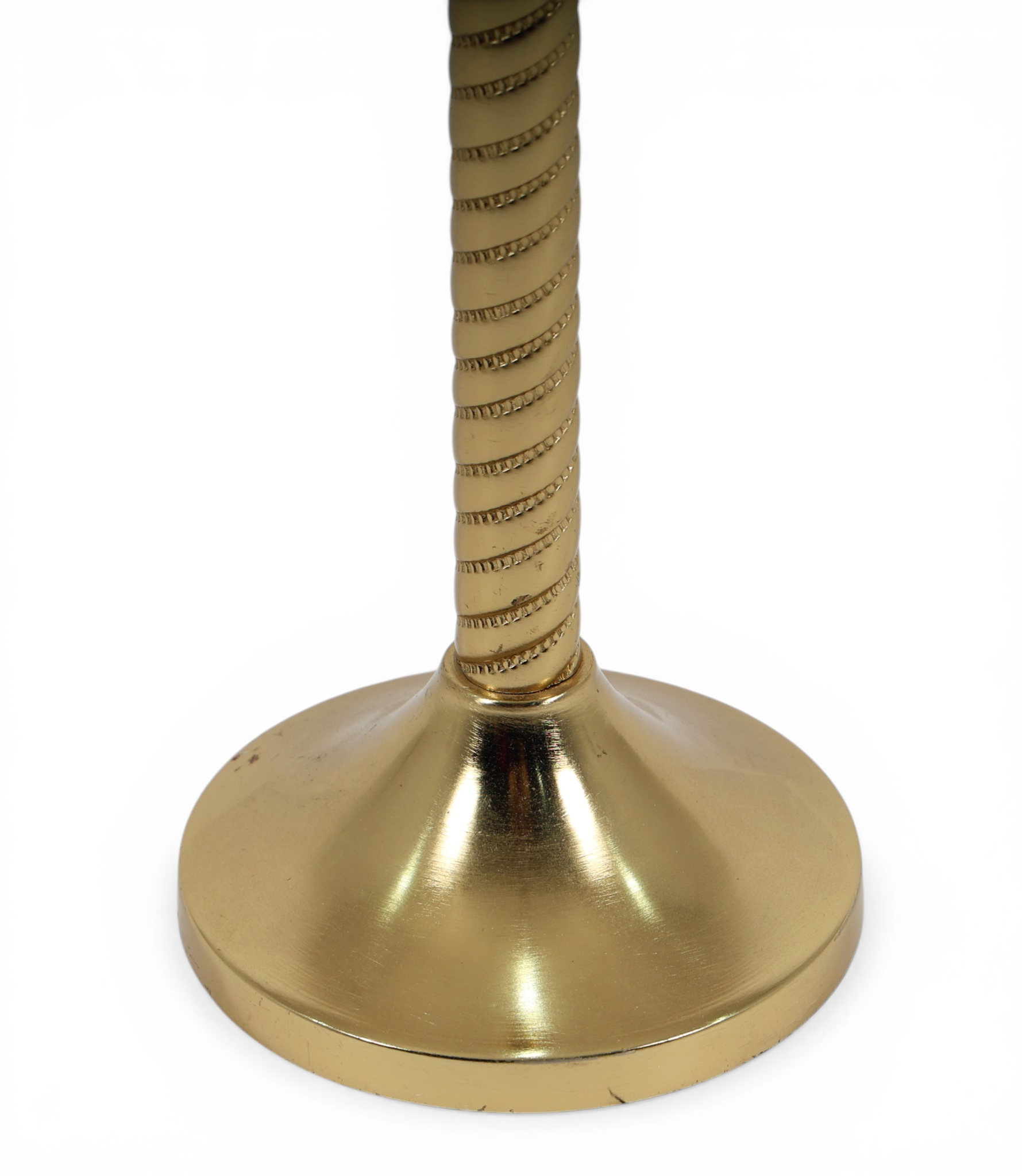 Classic Rope Pattern Gold Candle Holder
