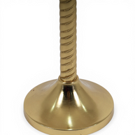 Classic Rope Pattern Gold Candle Holder
