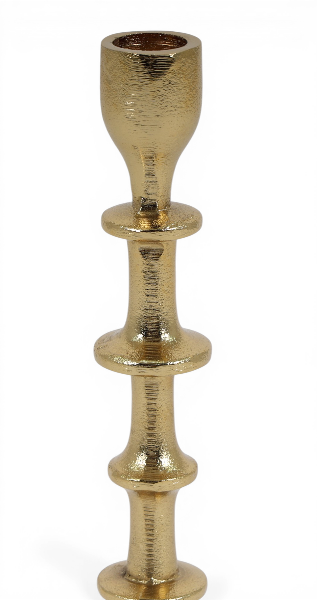 Totem Glow Gold Candle Holder