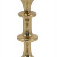 Totem Glow Gold Candle Holder