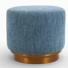 Velora Azure Ottoman