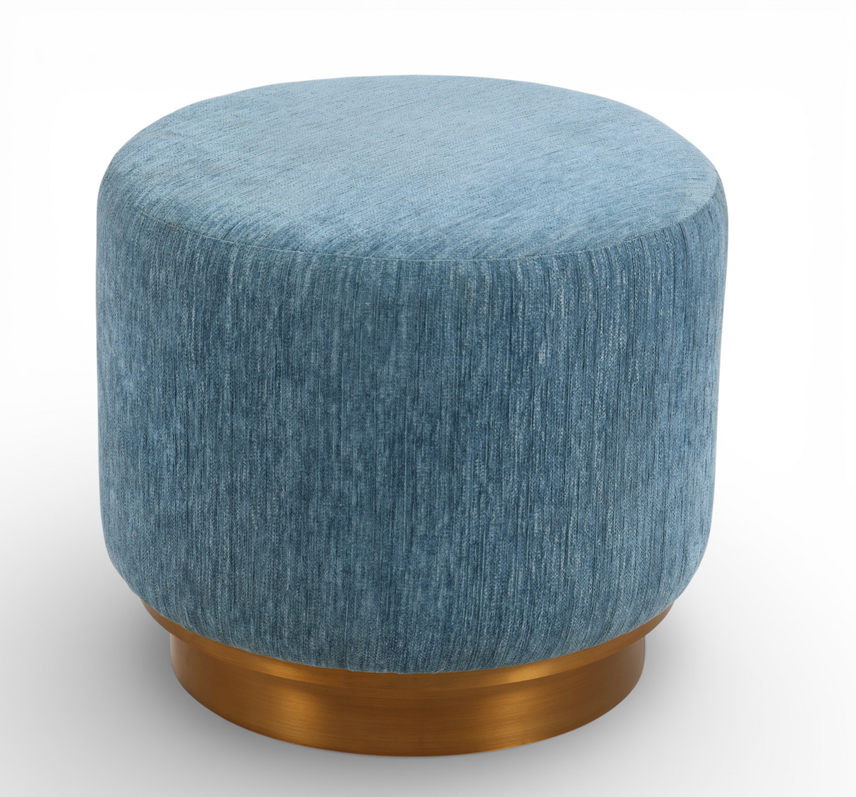 Velora Azure Ottoman