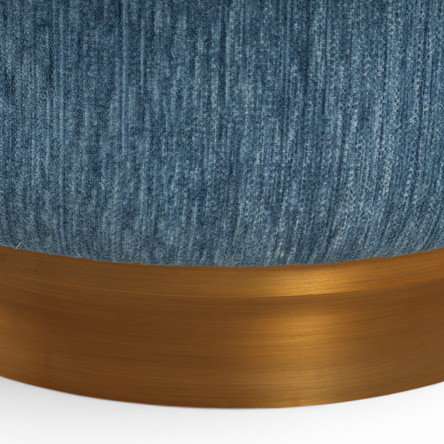 Velora Azure Ottoman