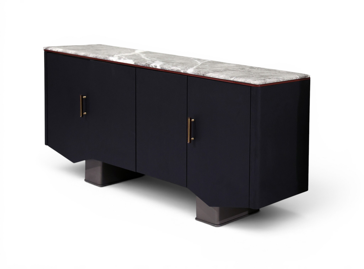 Monolithic Slate & Stone Sideboard