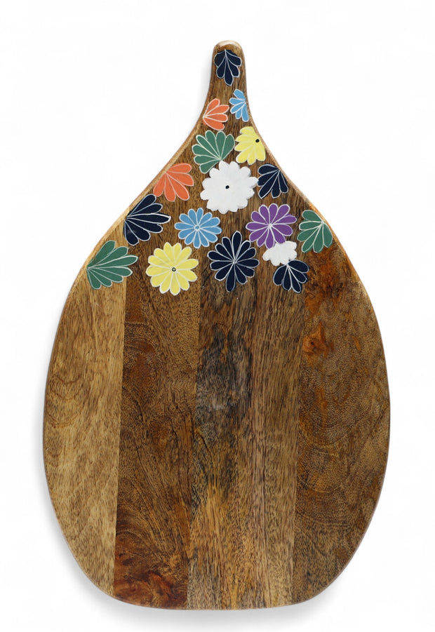 Artisan Floral Wooden Serving Board
