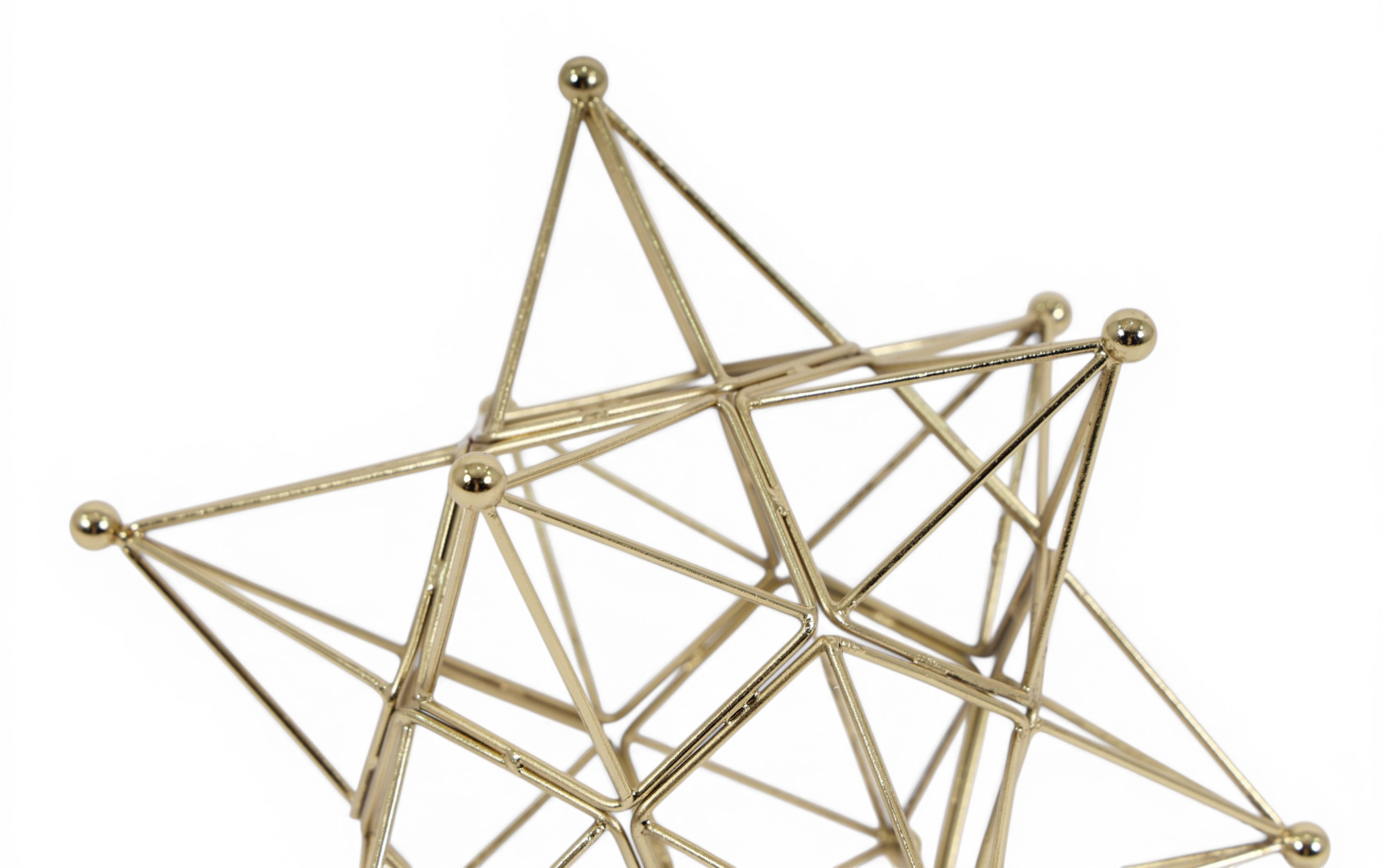 Geometric Star Wire Sculpture