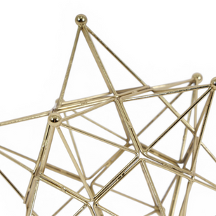 Geometric Star Wire Sculpture