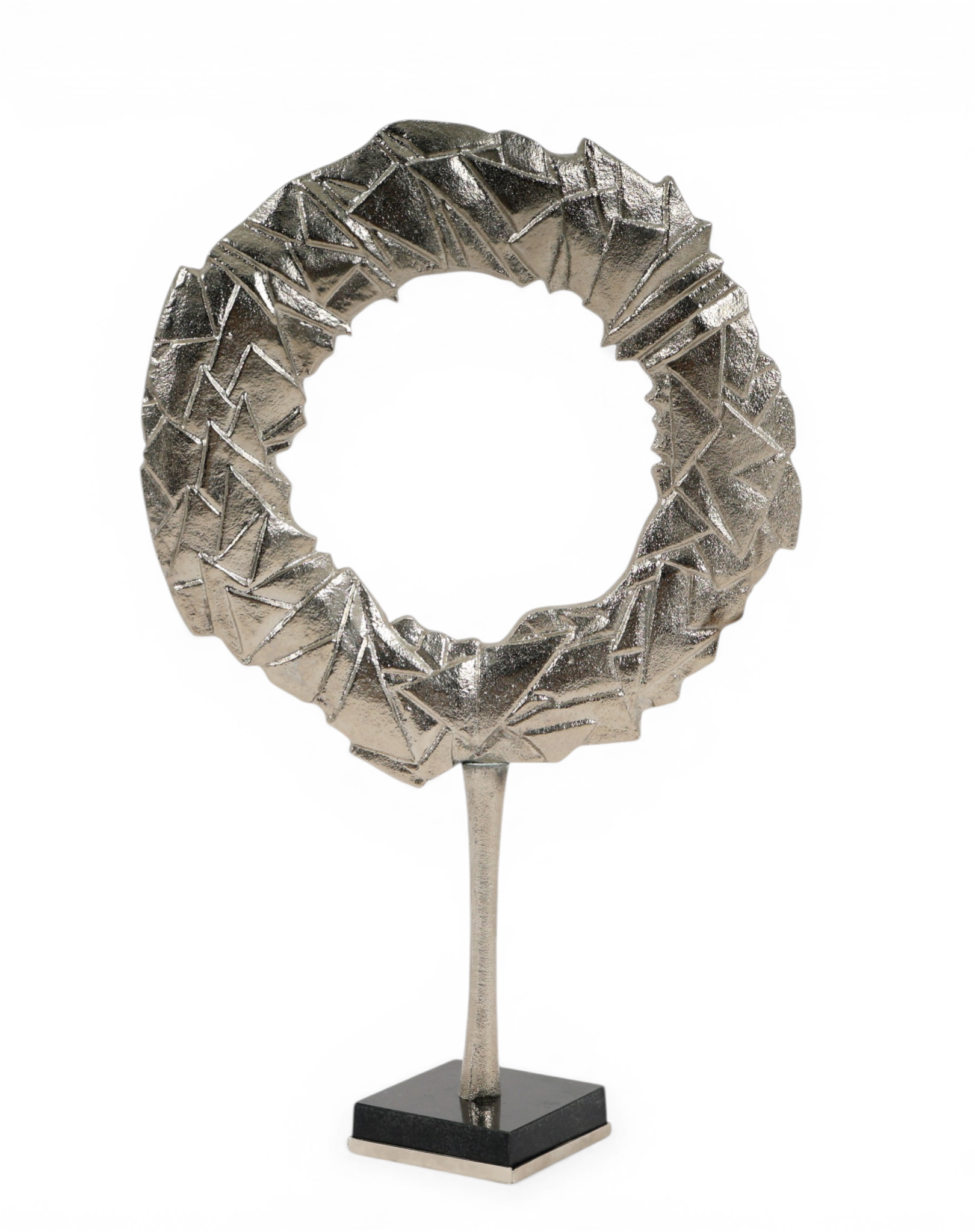 Textured Halo Ring Sculpture