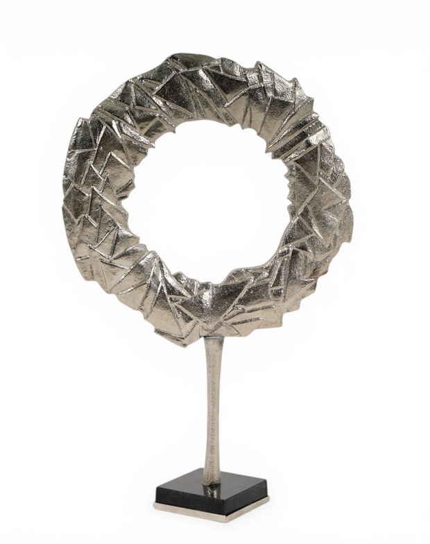 Textured Halo Ring Sculpture