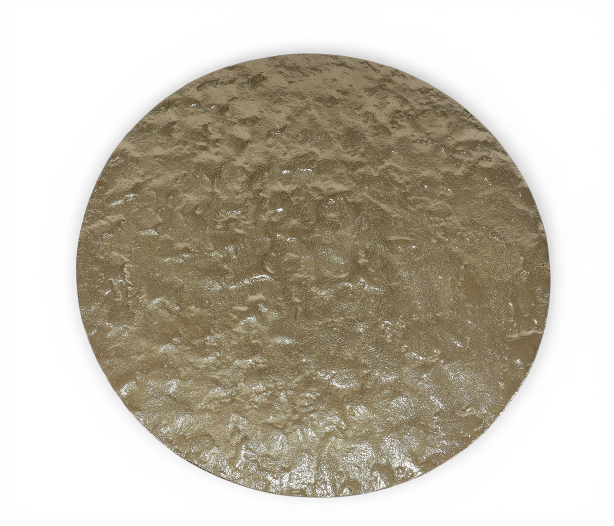Hammered Gold Accent Table