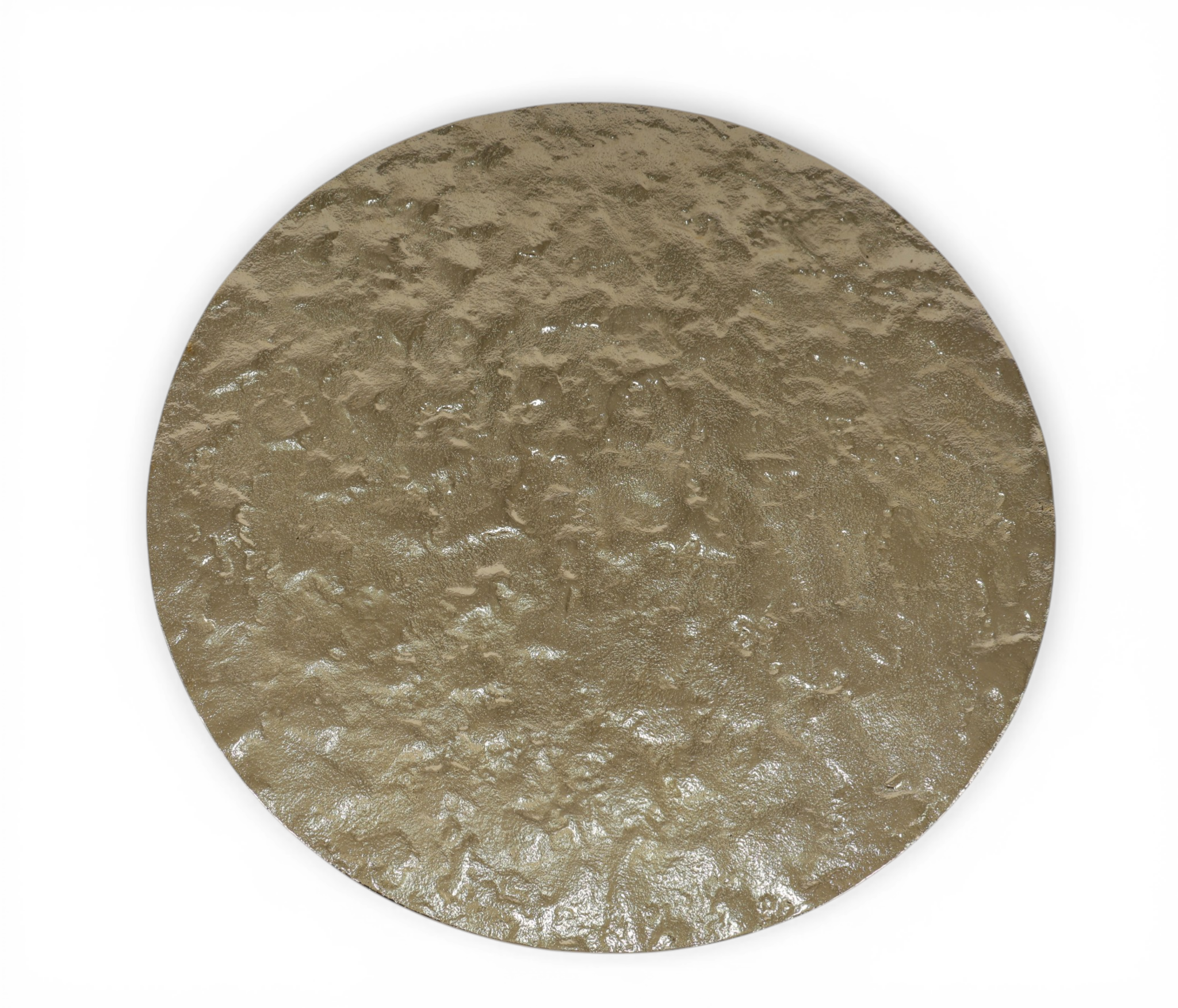 Hammered Gold Accent Table