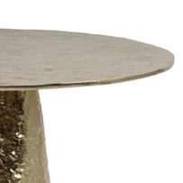 Hammered Gold Accent Table