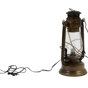 Rustic Electric Hurricane Lantern