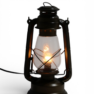Rustic Electric Hurricane Lantern