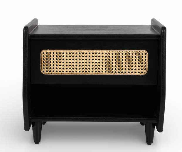 Rajwara Rattan Bedside Table
