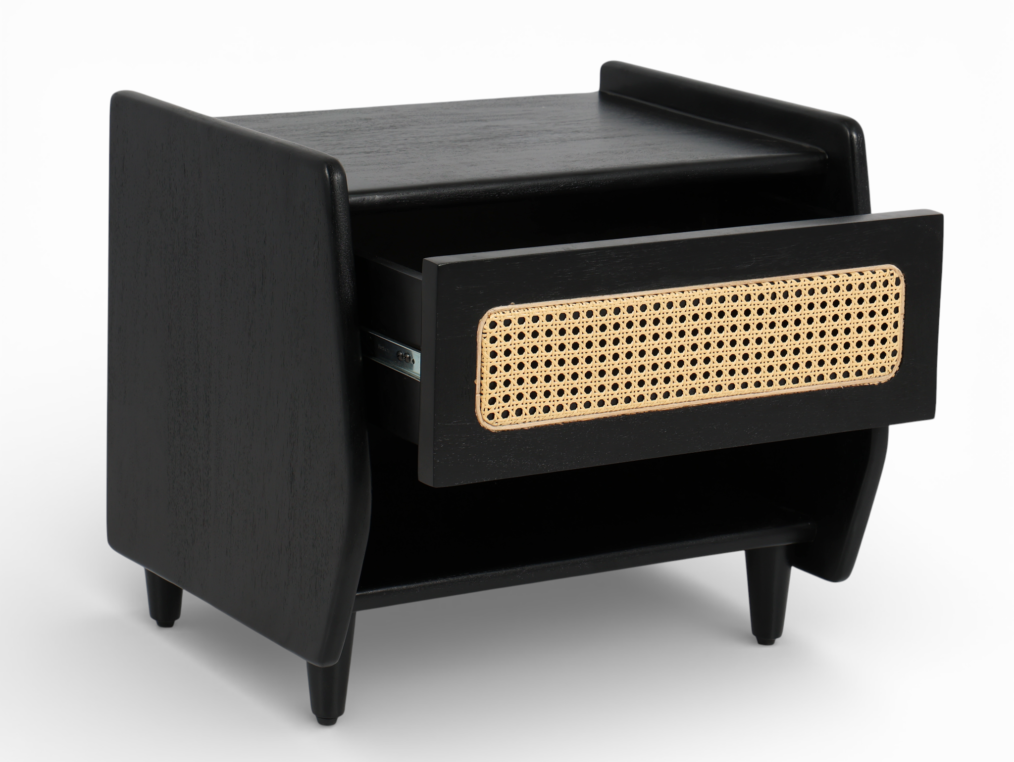 Rajwara Rattan Bedside Table