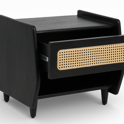 Rajwara Rattan Bedside Table