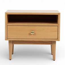 Rajsa Oak Bedside Table