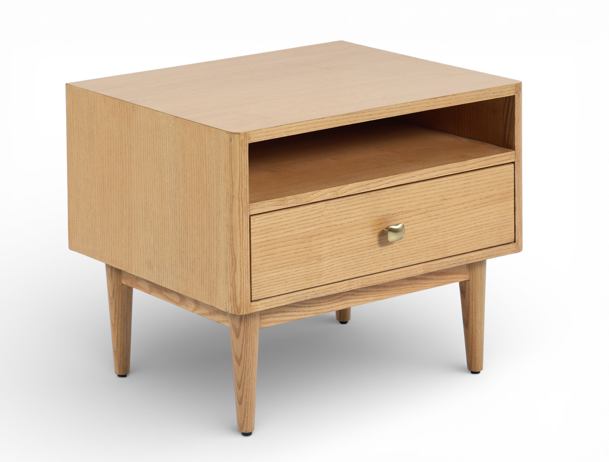 Rajsa Oak Bedside Table
