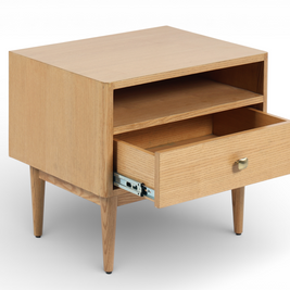 Rajsa Oak Bedside Table