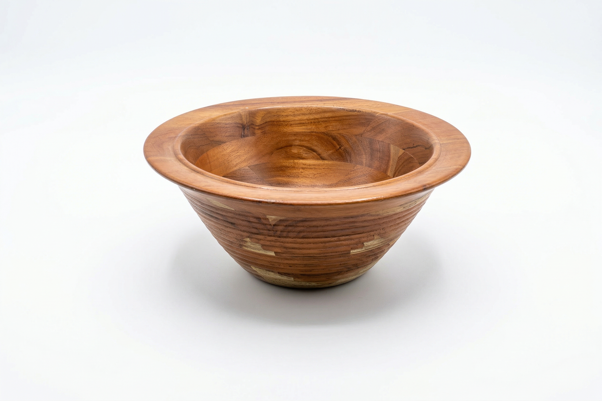 Imperial Grain Wooden Serving Bowl
