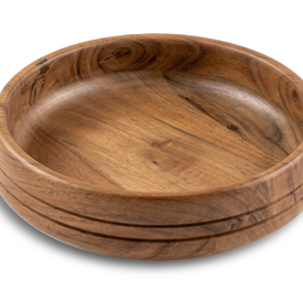 RoyalNest Wooden Serving Bowl