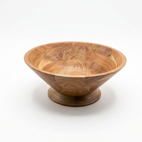 CrownVista Pedestal Wooden Bowl