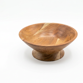 CrownVista Pedestal Wooden Bowl