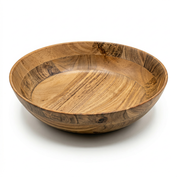 TerraGlow Wooden Serving Platter Bowl
