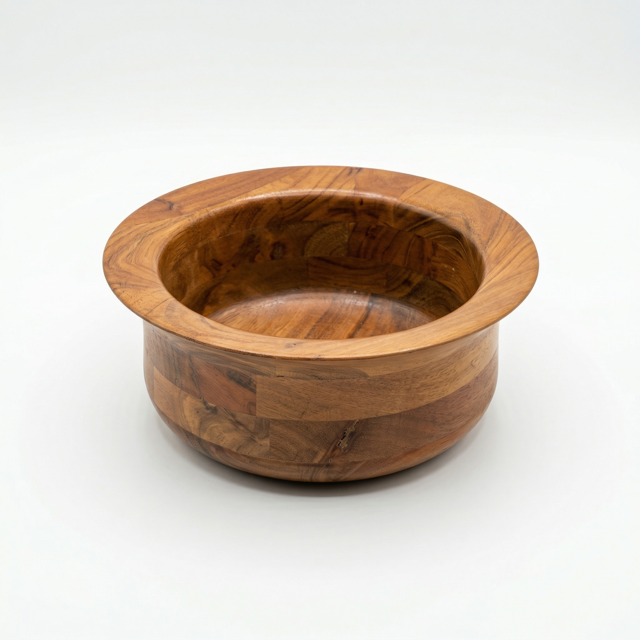 MapleCrest Deep Wooden Bowl