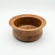 MapleCrest Deep Wooden Bowl