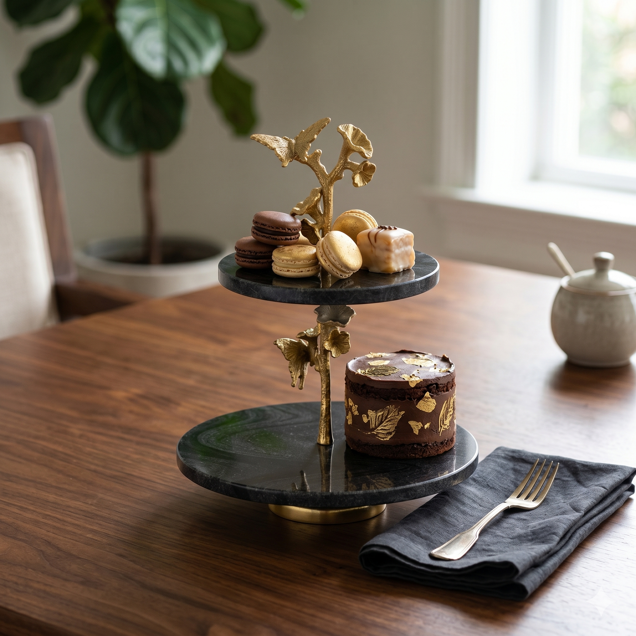 HeritageCraft Two Tier Cake Stand