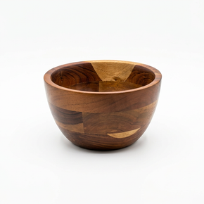 TimberGlow Handcrafted Wooden Snack Bowl
