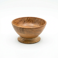 OakCrest Pedestal Wooden Serving Bowl