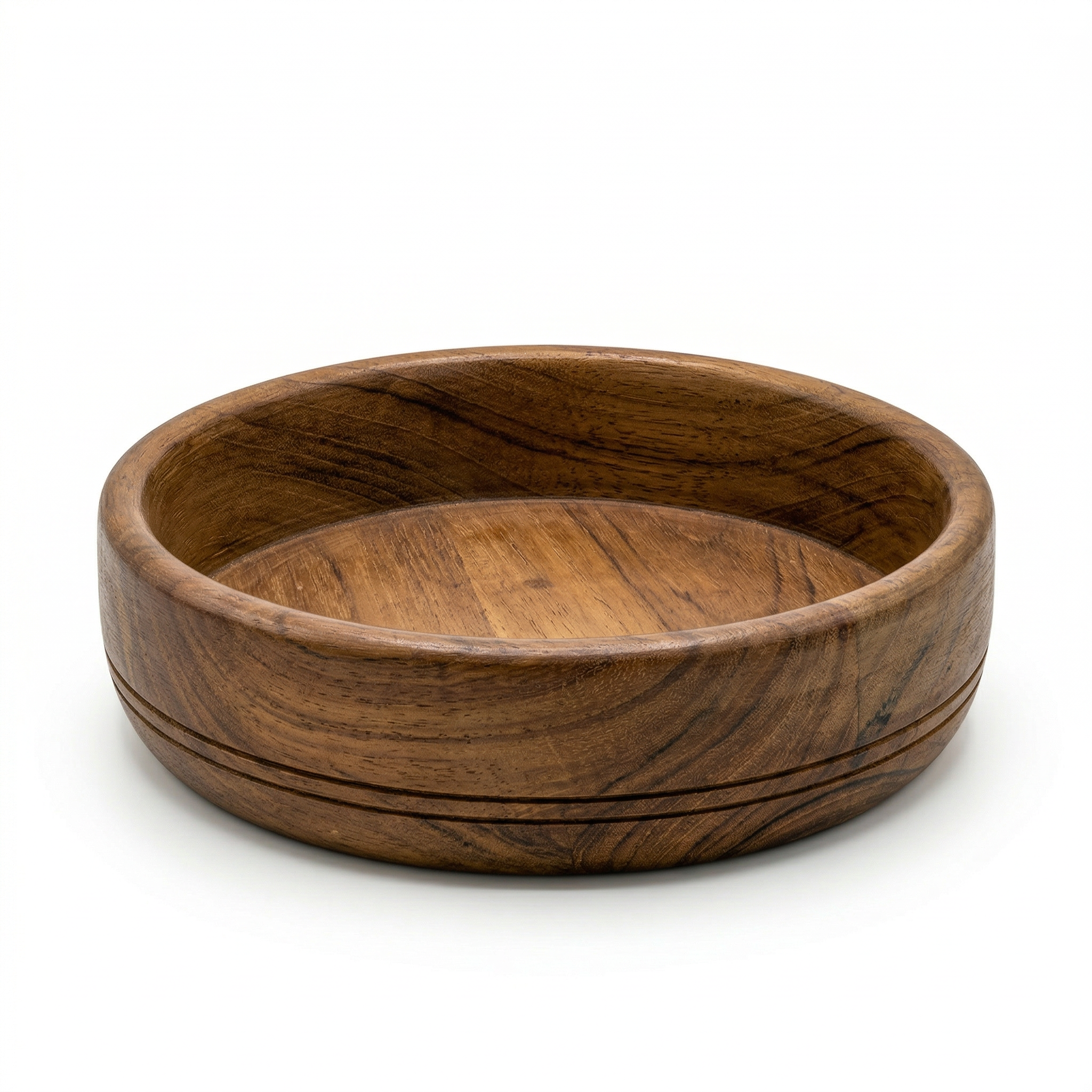 HeritageGlow Wooden Storage Serving Bowl