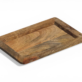 RusticEdge Wooden Serving Tray