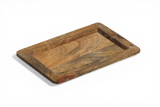 RusticEdge Wooden Serving Tray