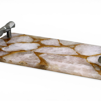GoldenVein Stone Display Tray