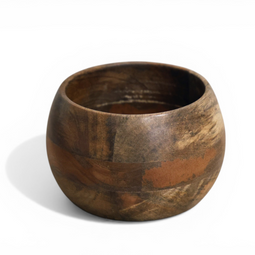 EarthGlow Rustic Wooden Bowl