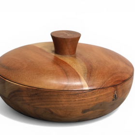 Handmade Wooden Storage Box with Lid