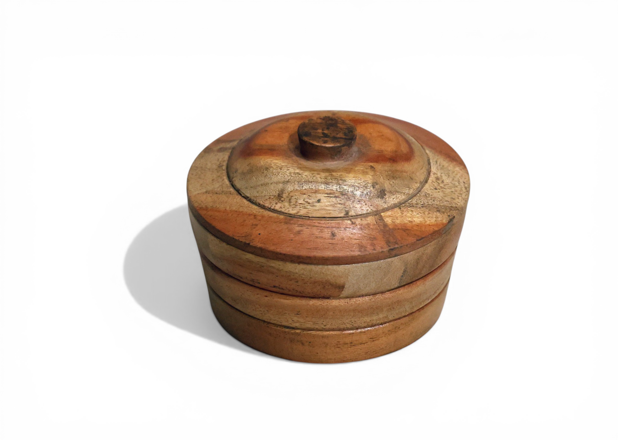 Natural Wood Kitchen Canister
