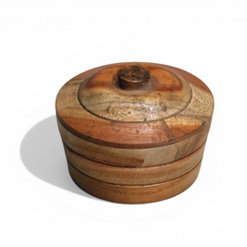 Natural Wood Kitchen Canister